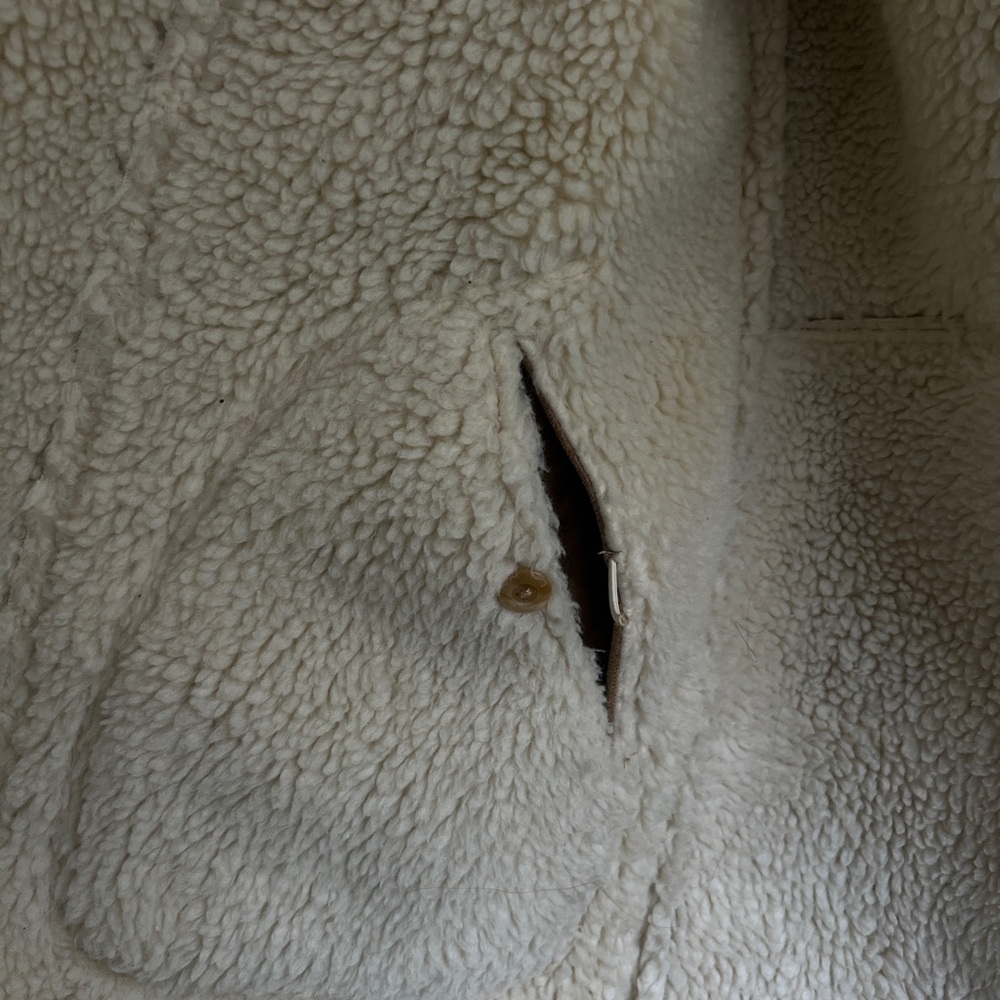 Women's Tan Shearling Coat - Picture 9 of 14